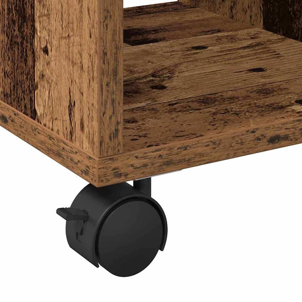 Sidebord med hylle Gammelt tre 50 x 30 x 55 cm Konstruert tre