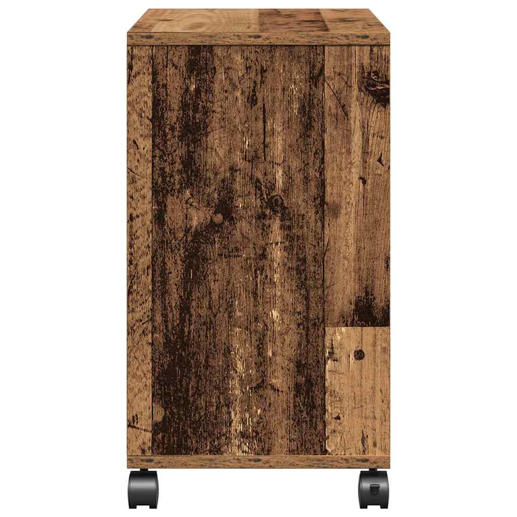 Sidebord med hylle Gammelt tre 50 x 30 x 55 cm Konstruert tre