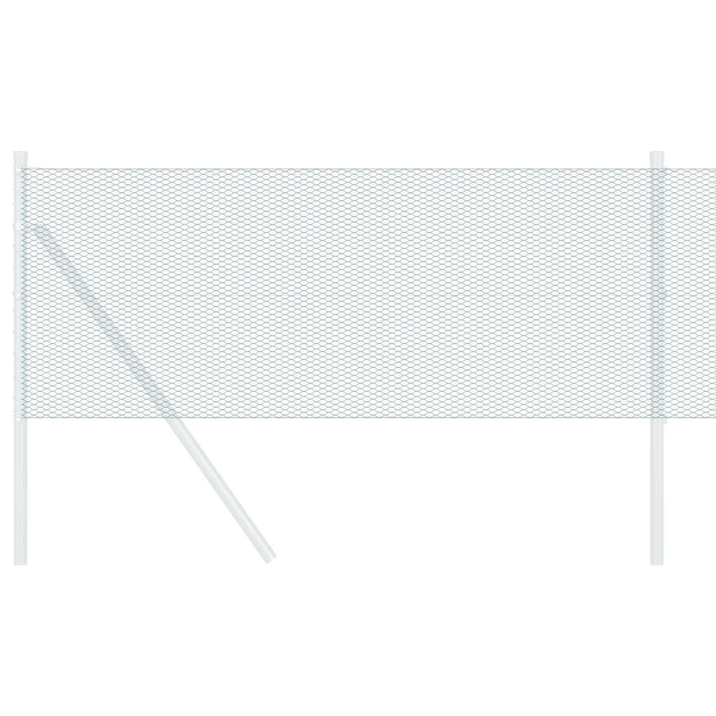 Sekskantet gjerde grønn 0,4 x 100 m PVC