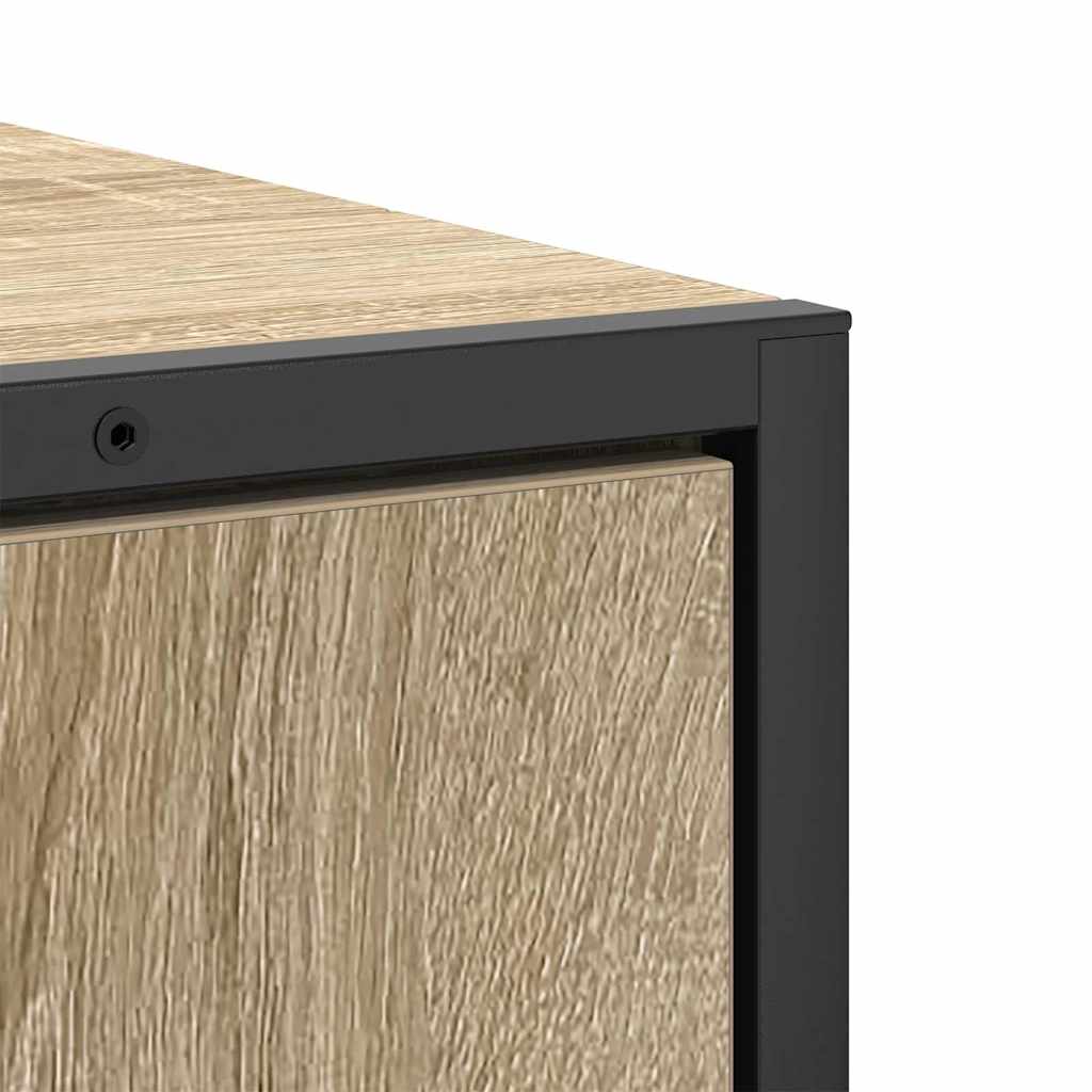 Baderomsinnredningssett med hylle 3 pcs Brun Konstruert tre