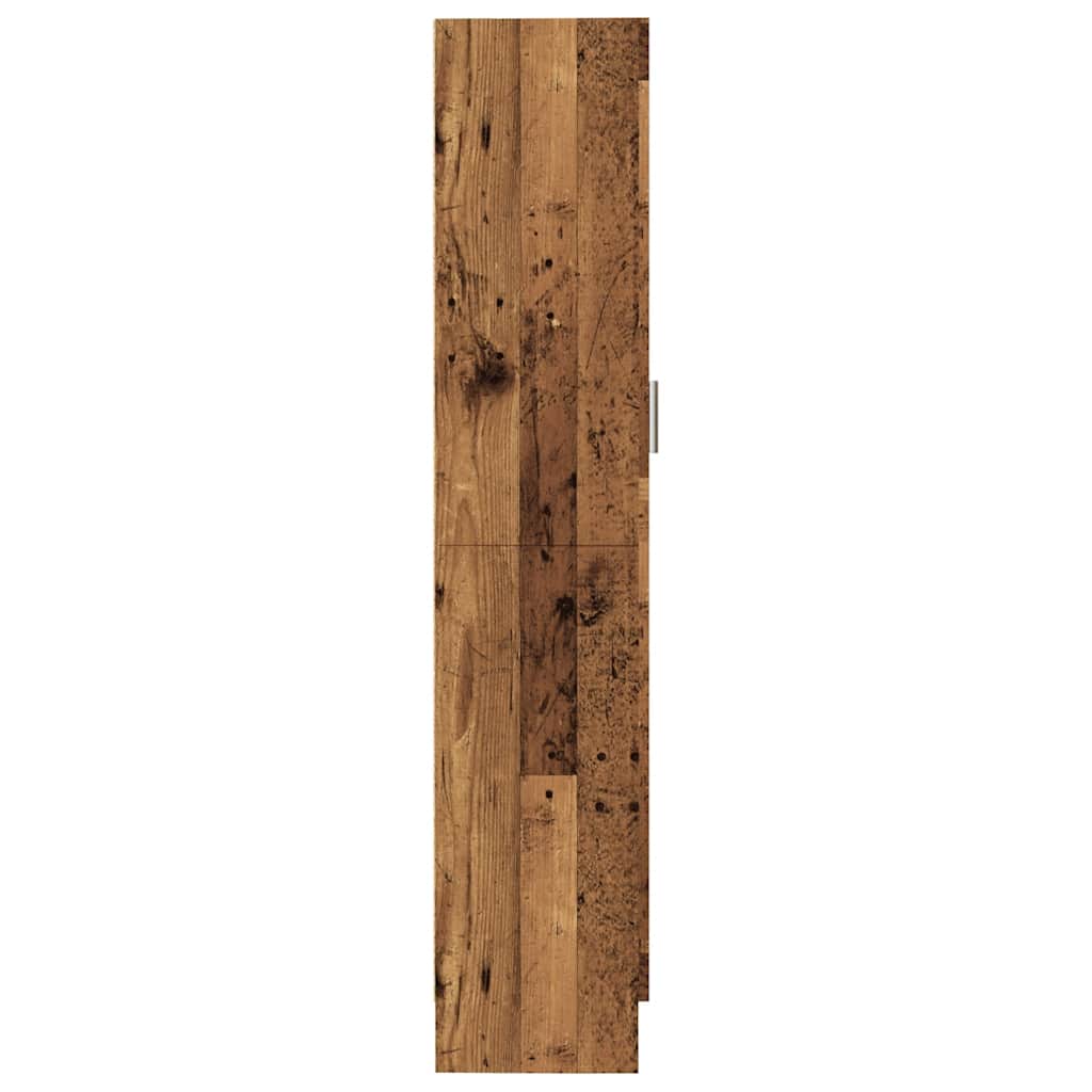 Bokhylle gammelt tre 82,5x30,5x150 cm konstruert tre