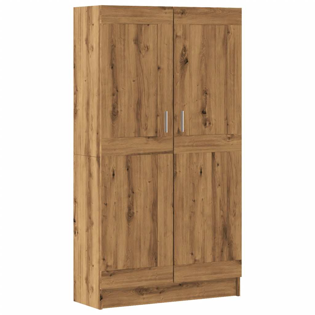 Bokhylle artisan eik 82,5x30,5x150 cm konstruert tre