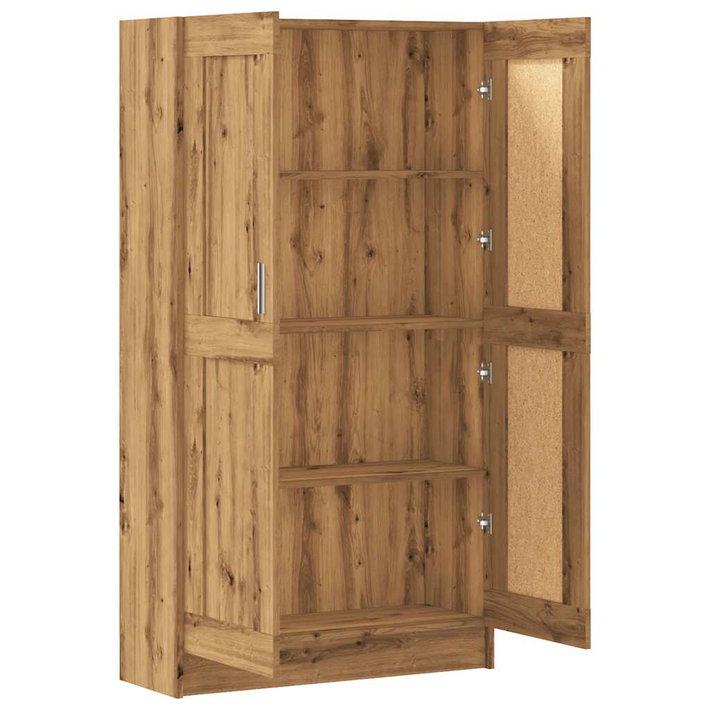 Bokhylle artisan eik 82,5x30,5x150 cm konstruert tre