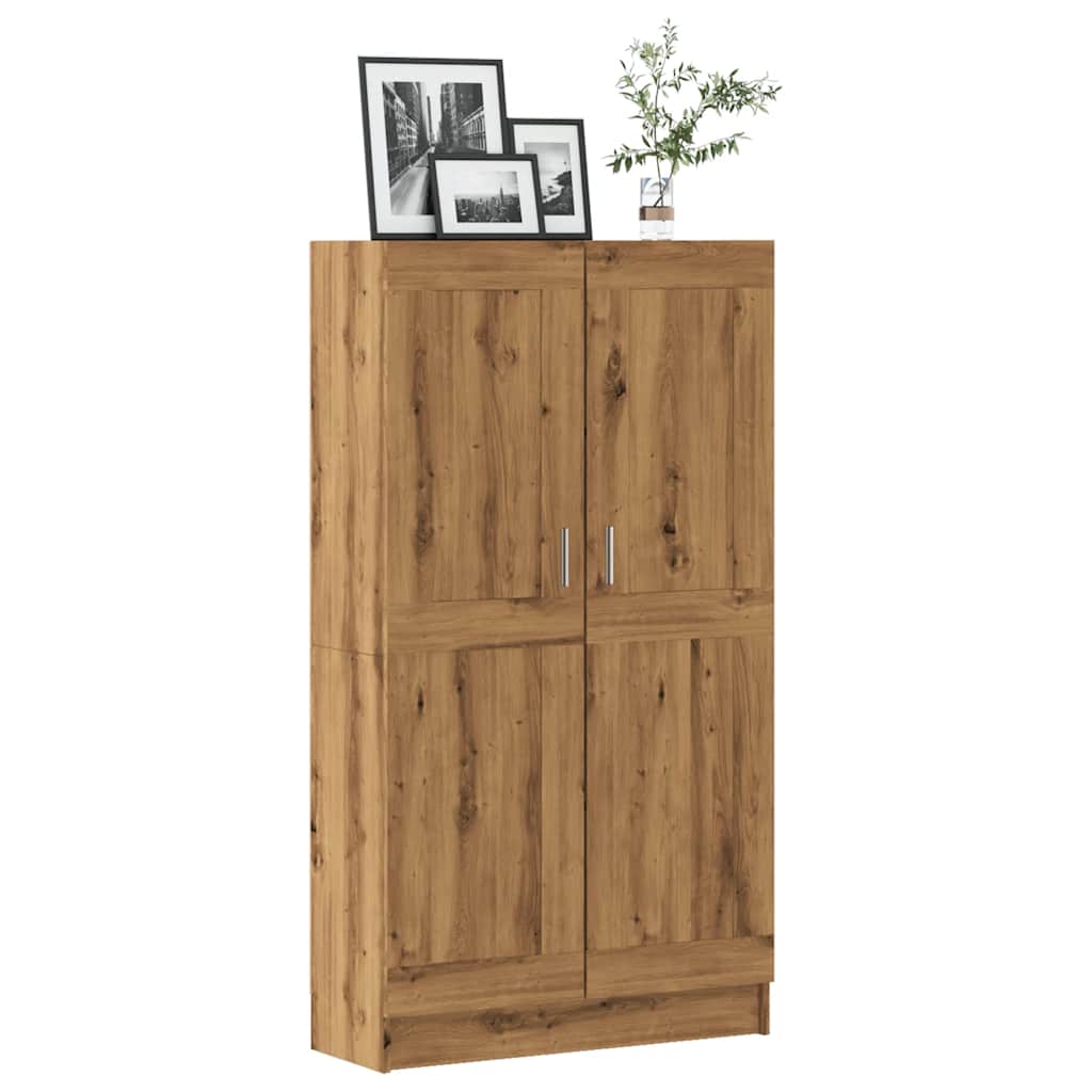 Bokhylle artisan eik 82,5x30,5x150 cm konstruert tre