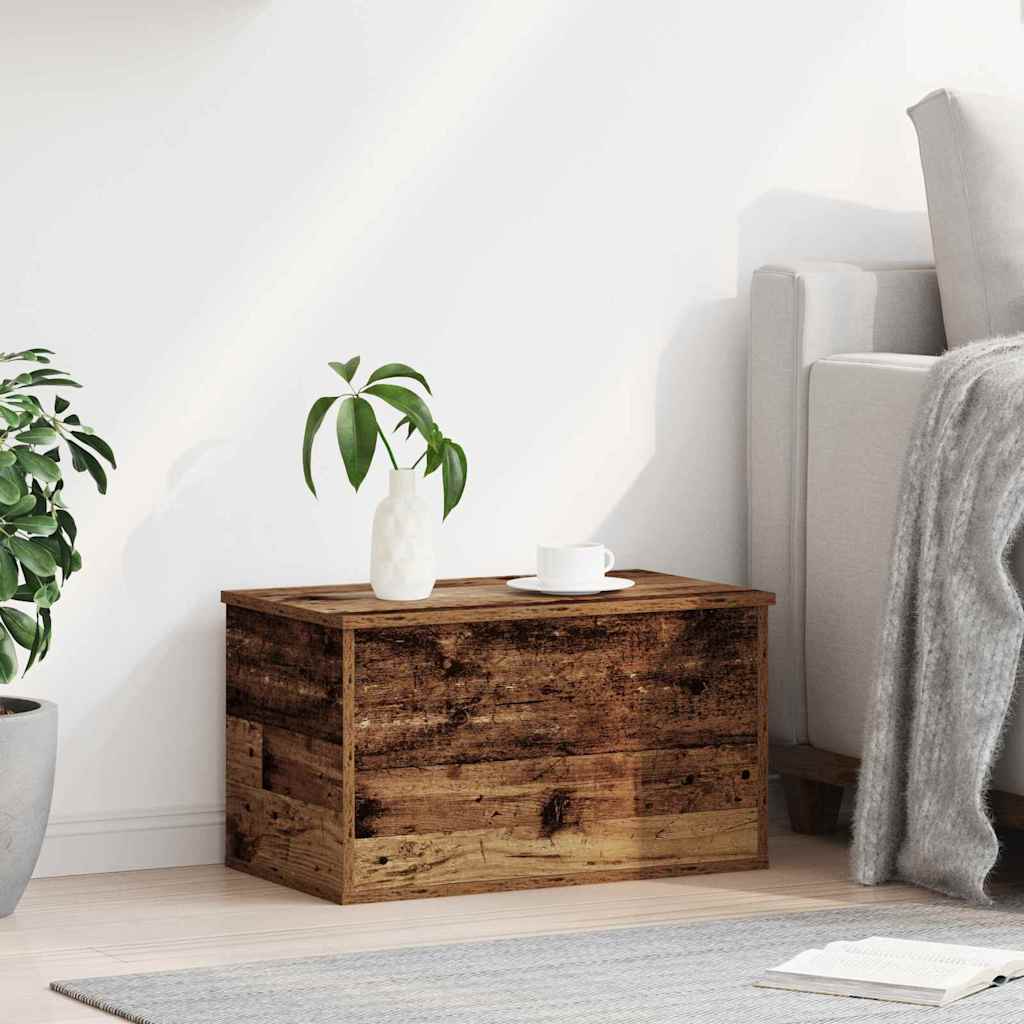 Lagringsboks Gamle tre 60 x 35 x 35 cm Konstruert tre