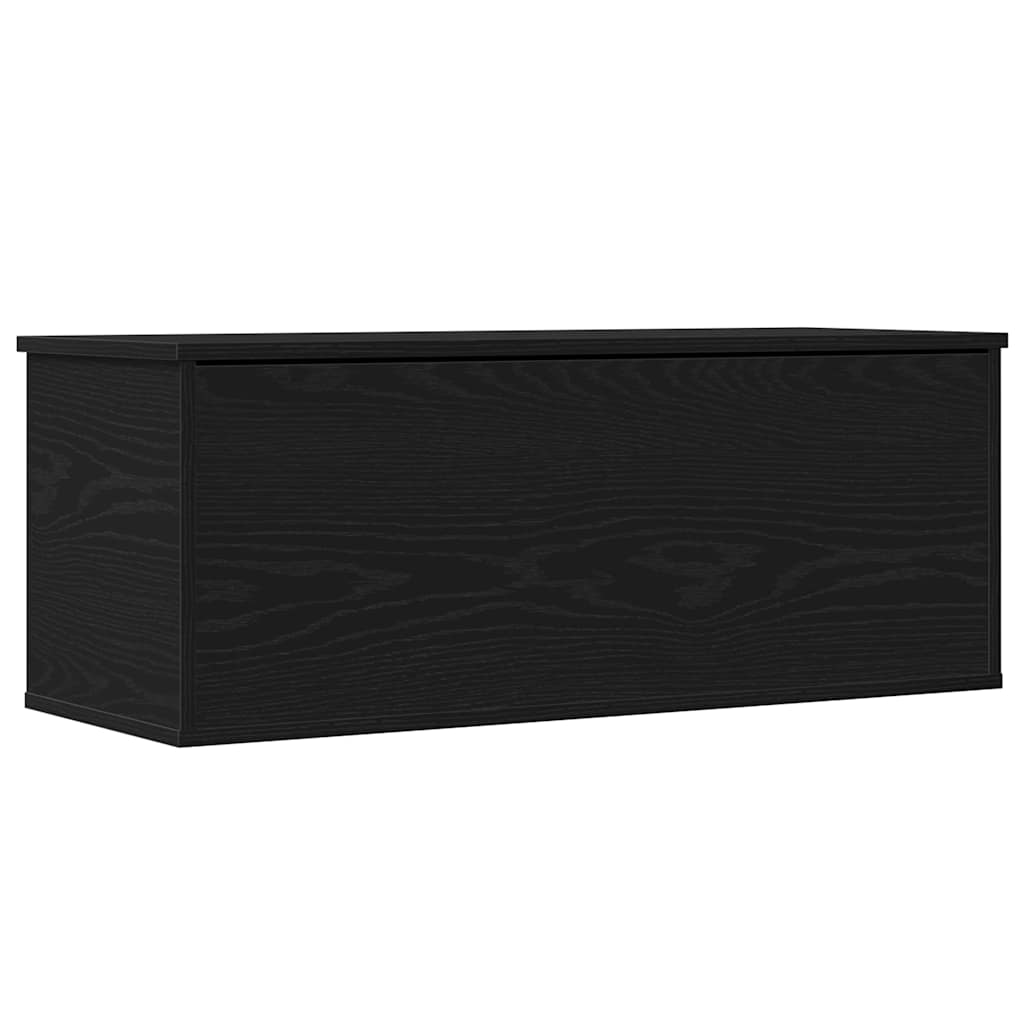 Lagringsboks Svart Eik 90 x 35 x 35 cm Konstruert tre