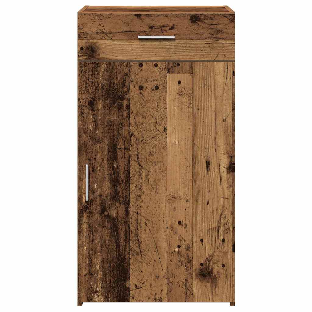 Serviesskap med skuff Gammelt tre 50 x 42,5 x 93 cm