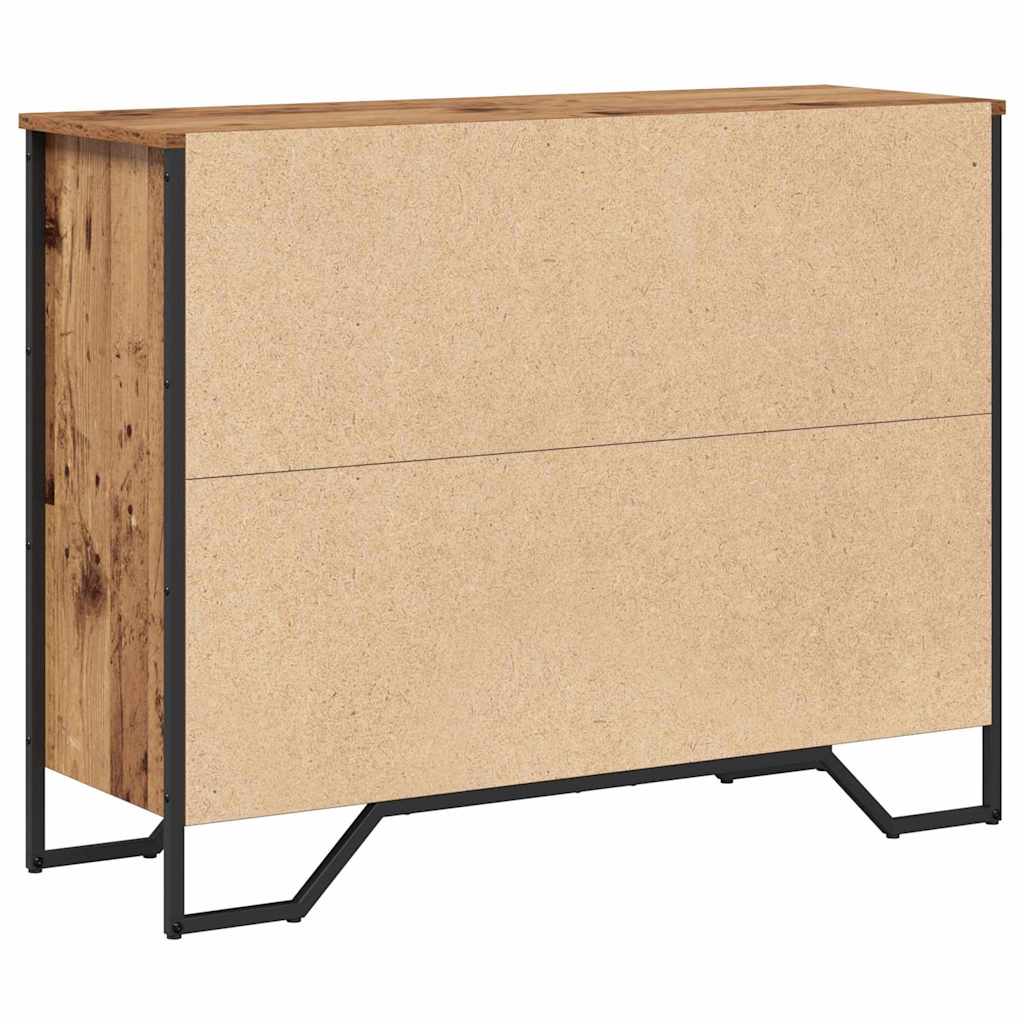 Serviesskap med skuff Gammelt tre 97 x 32,5 x 74,5 cm