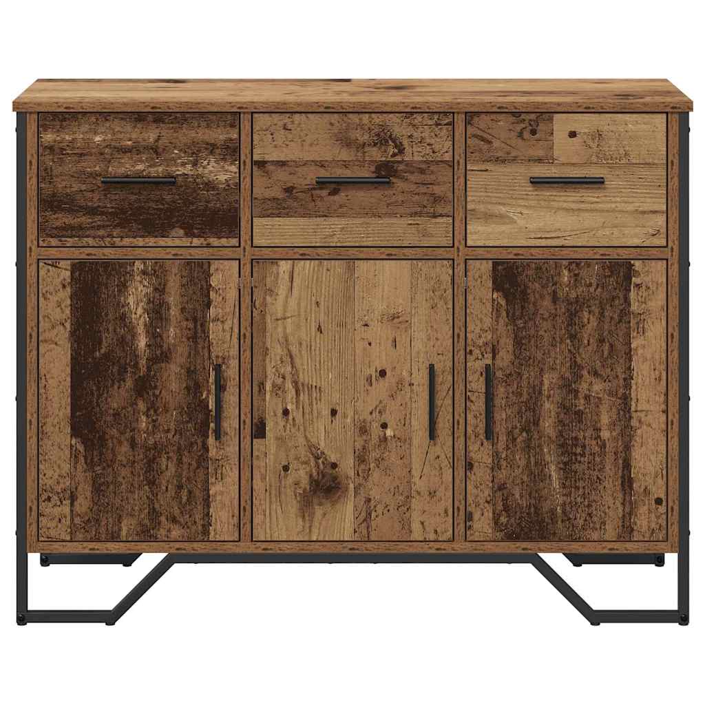 Serviesskap med skuff Gammelt tre 97 x 32,5 x 74,5 cm