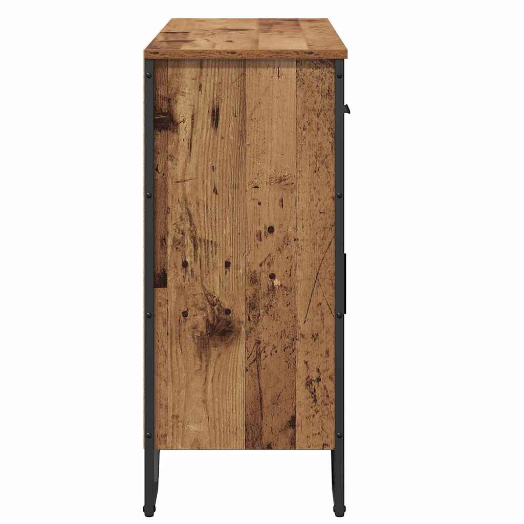 Serviesskap med skuff Gammelt tre 97 x 32,5 x 74,5 cm