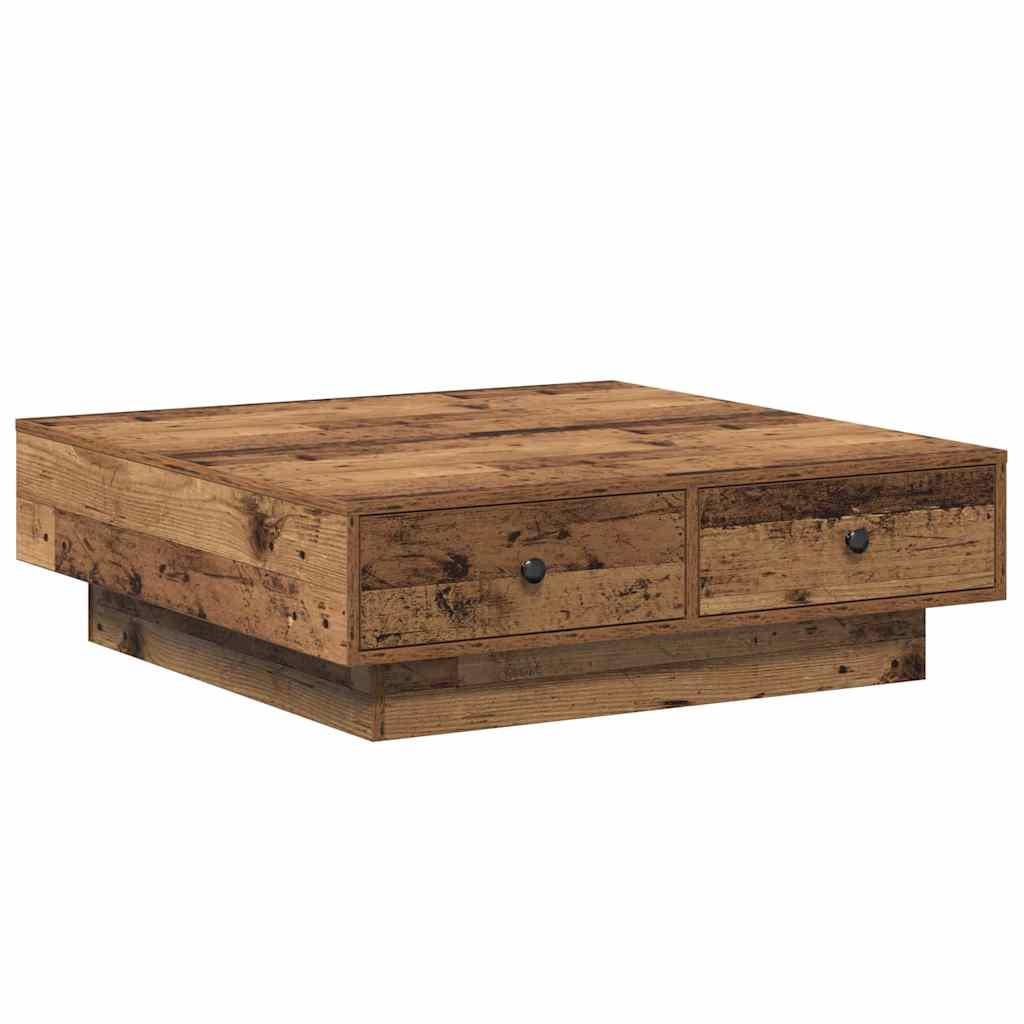 Kaffebord Gammelt tre 90 x 90 x 28 cm Konstruert tre