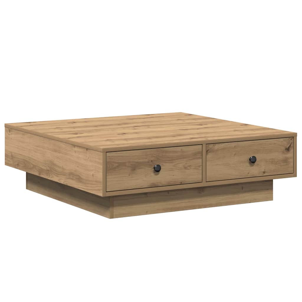 Kaffebord Artisan Eik 90 x 90 x 28 cm Konstruert tre