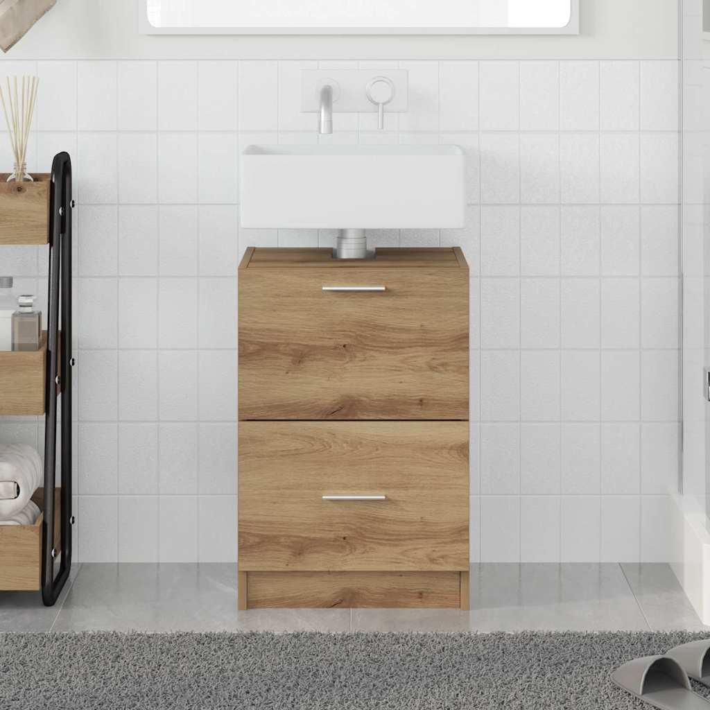 Baderomsskap med dør Artisan Eik 40 x 37 x 59 cm Konstruert tre