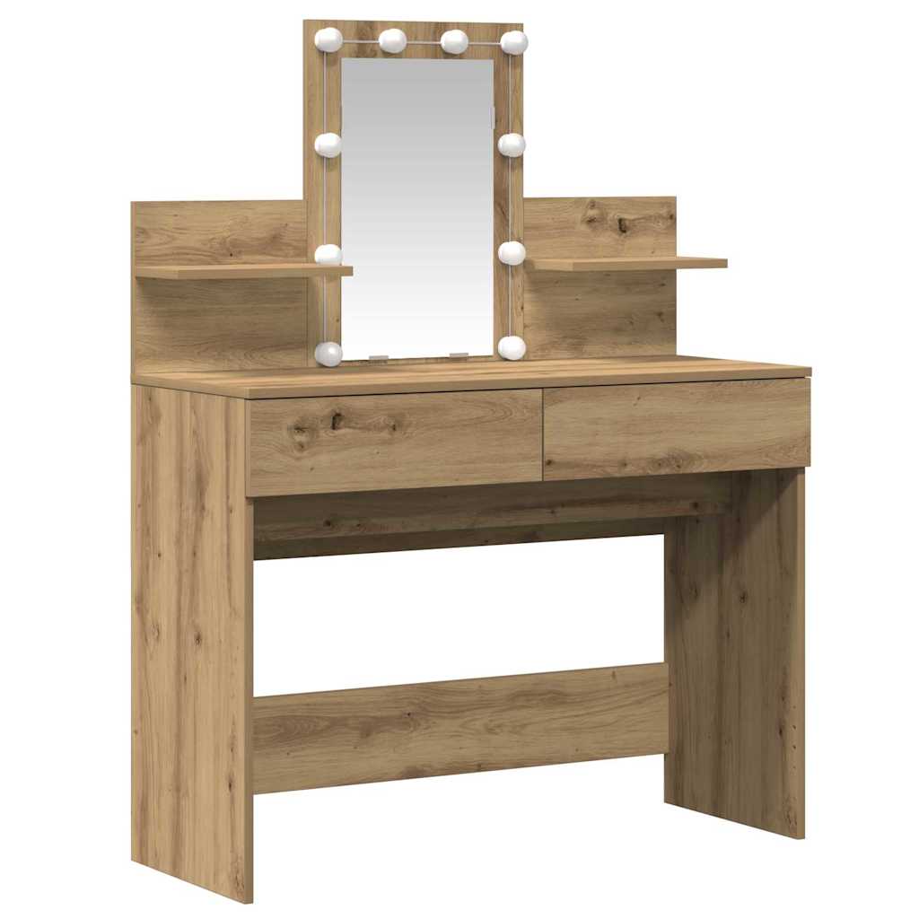 Sminkebord Artisan Eik 100 x 40 x 130 cm Konstruert tre