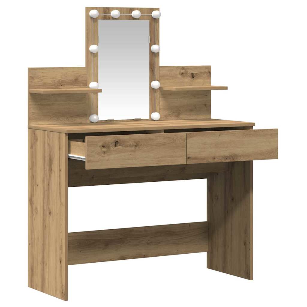 Sminkebord Artisan Eik 100 x 40 x 130 cm Konstruert tre