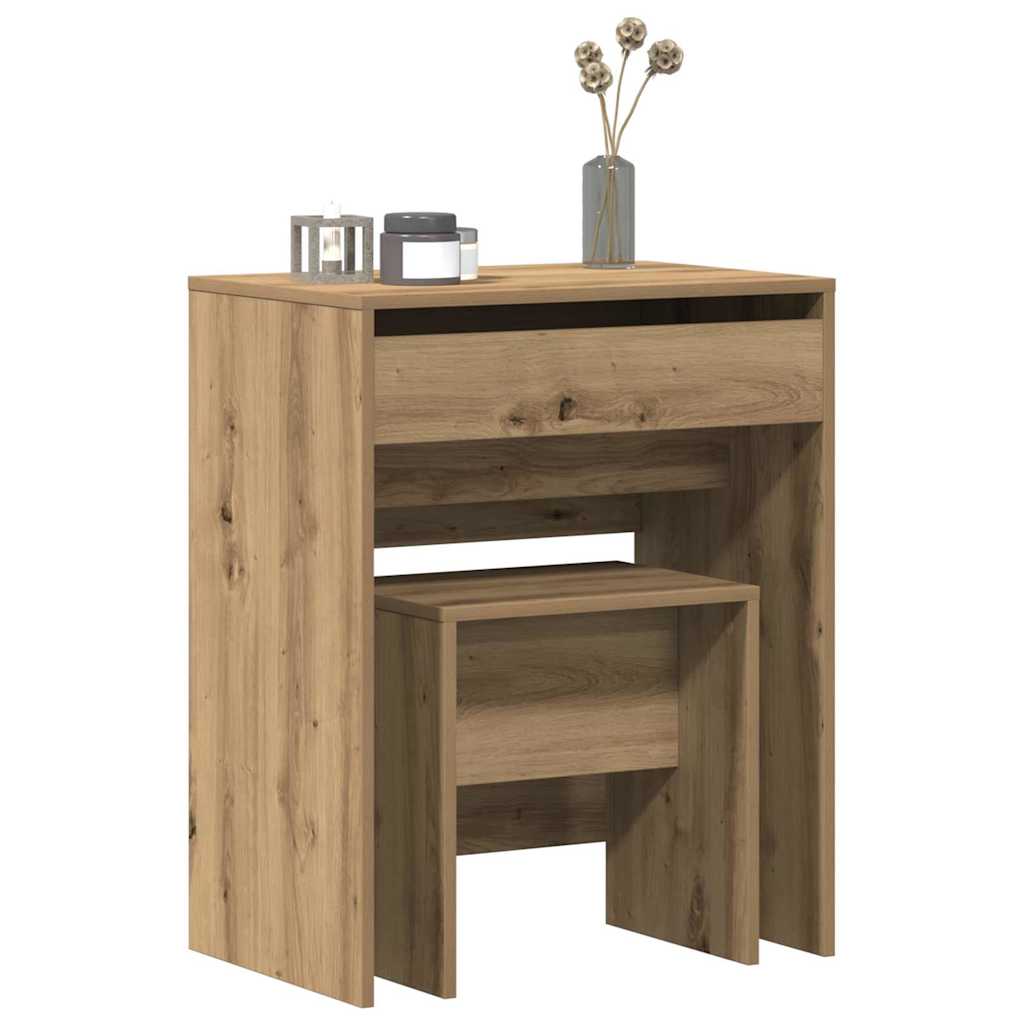 Speilbord 2 pcs artisan eik 60 x 40 x 75 cm Konstruert tre