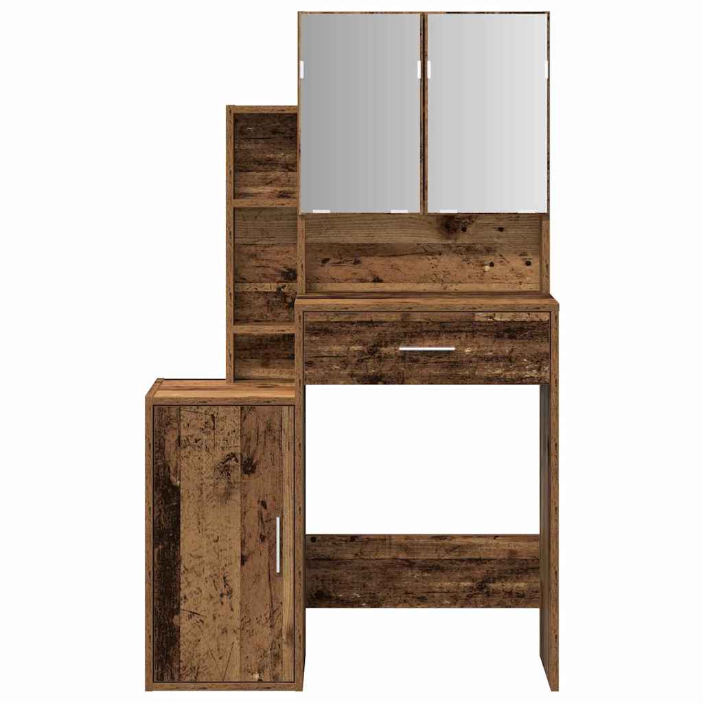Sminkebord med dør Gammelt tre 80 x 35 x 132 cm Konstruert tre