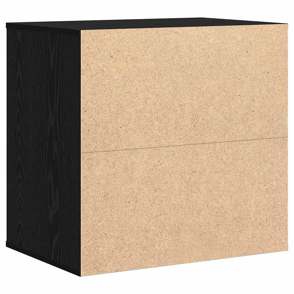 Skuffeskap med skuff Svart 61 x 41 x 58 cm Konstruert tre