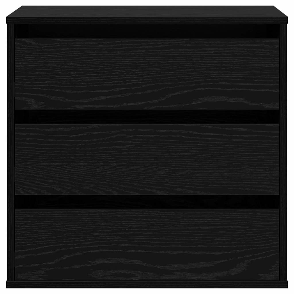 Skuffeskap med skuff Svart 61 x 41 x 58 cm Konstruert tre
