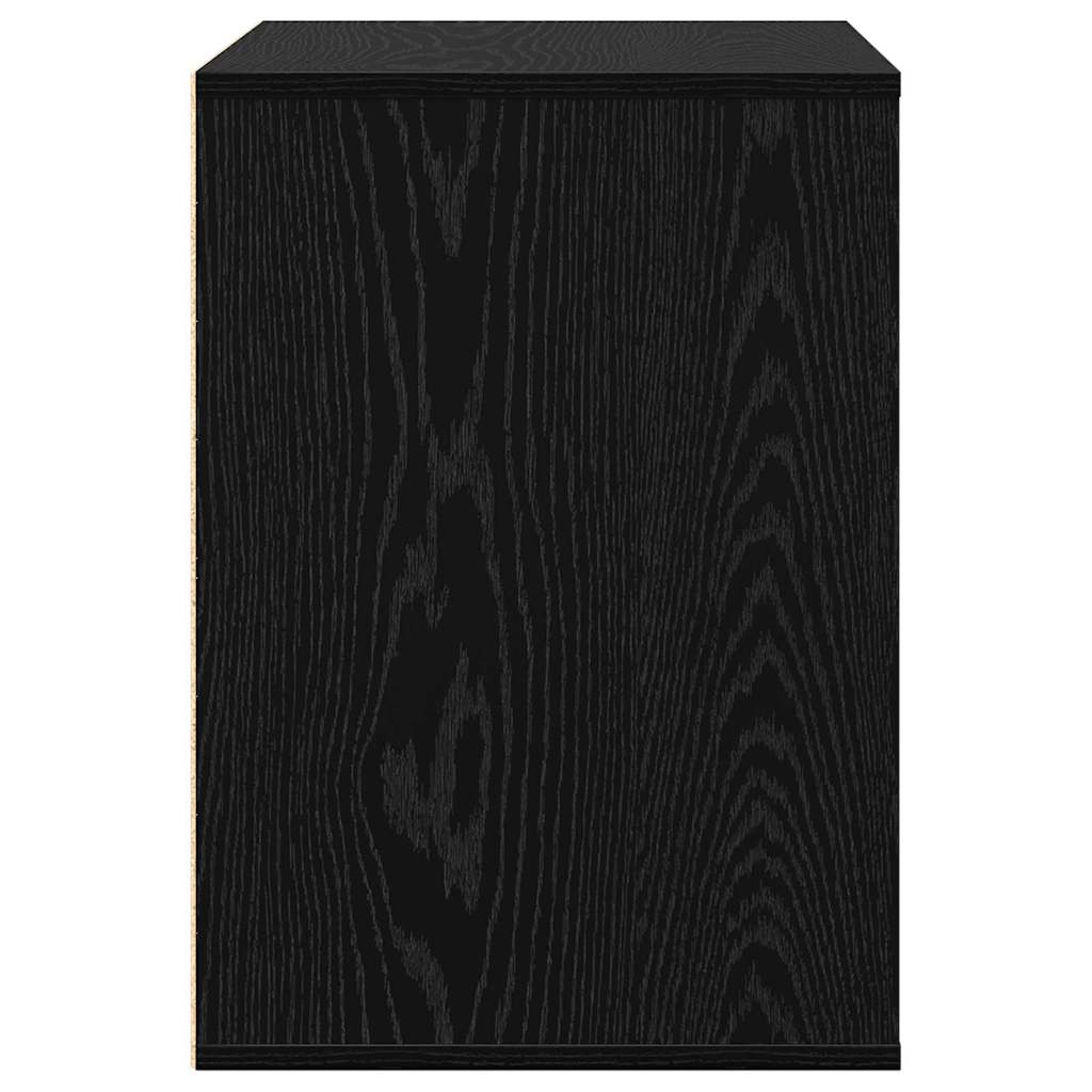 Skuffeskap med skuff Svart 61 x 41 x 58 cm Konstruert tre