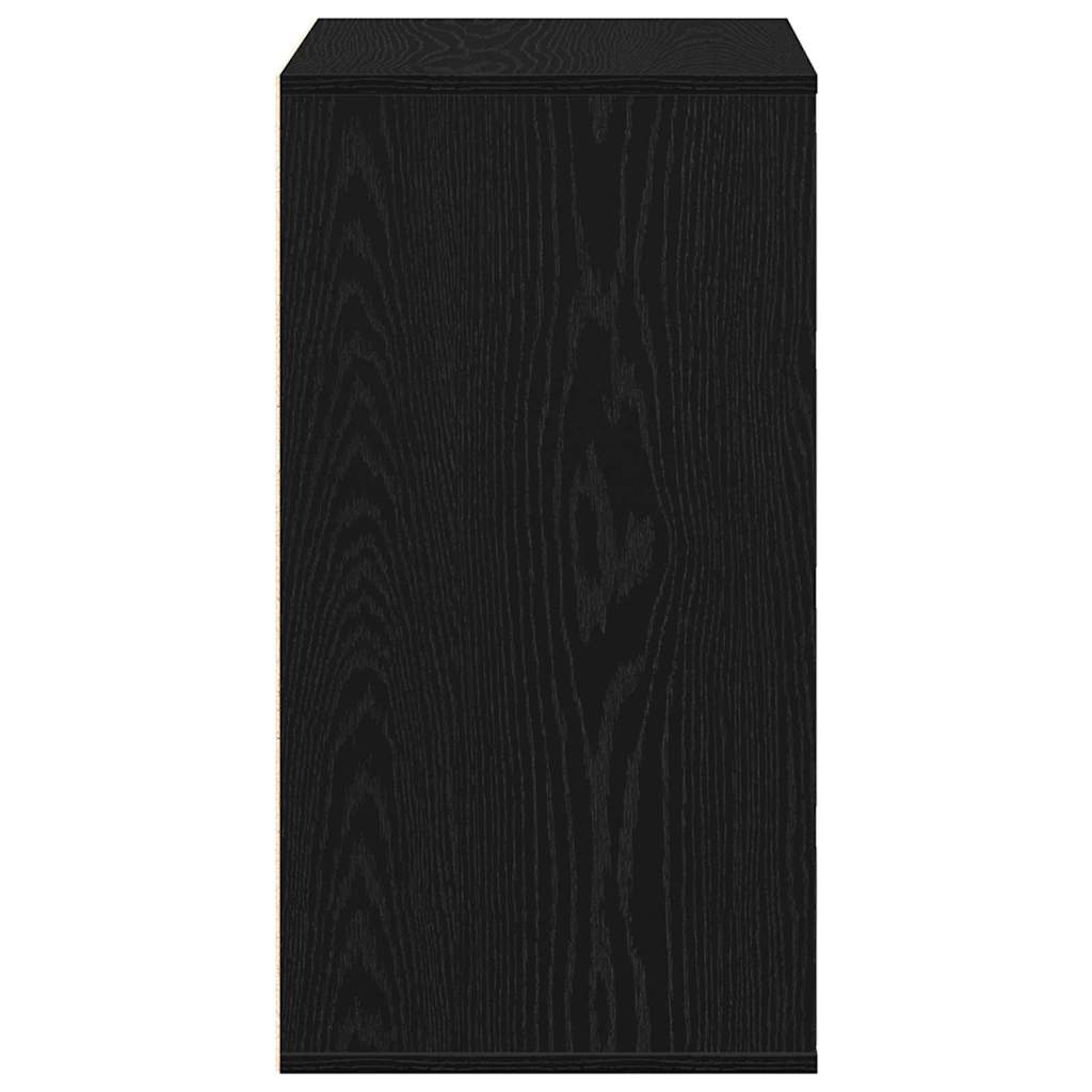 Skuffeskap med skuff Svart 60 x 41 x 76 cm Konstruert tre