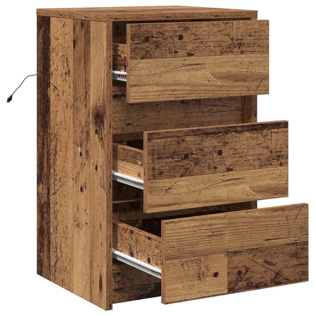 Nattbordskap Gammelt tre 38 x 34 x 61 cm Konstruert tre