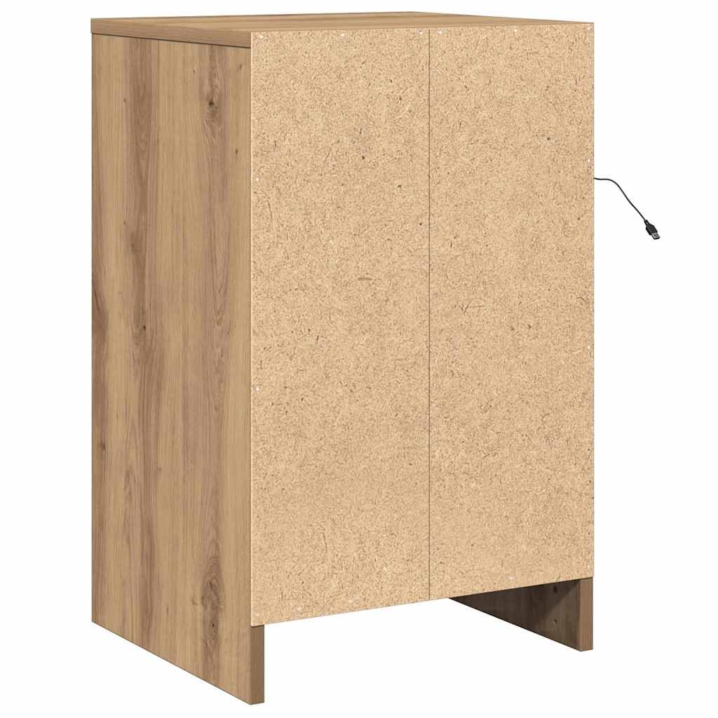 Nattbordskap Artisan Eik 38 x 34 x 61 cm Konstruert tre