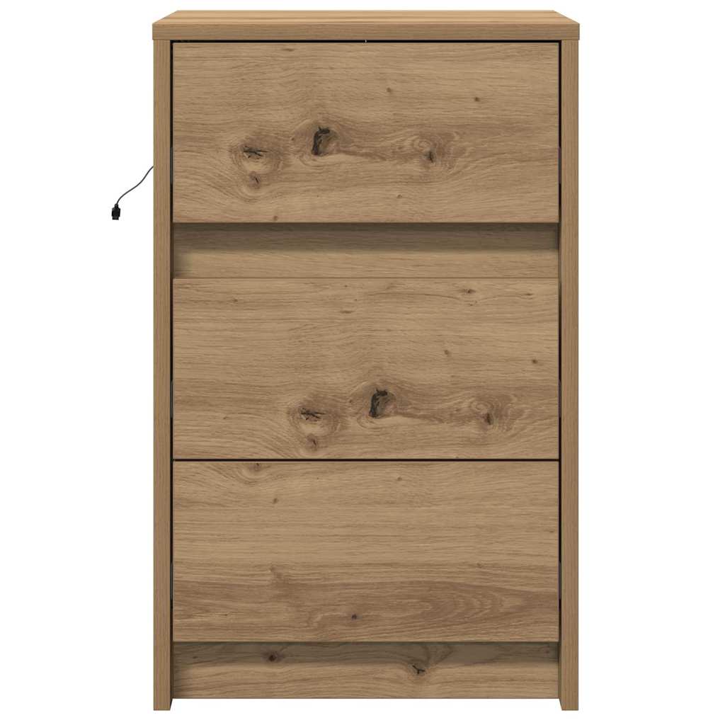 Nattbordskap Artisan Eik 38 x 34 x 61 cm Konstruert tre