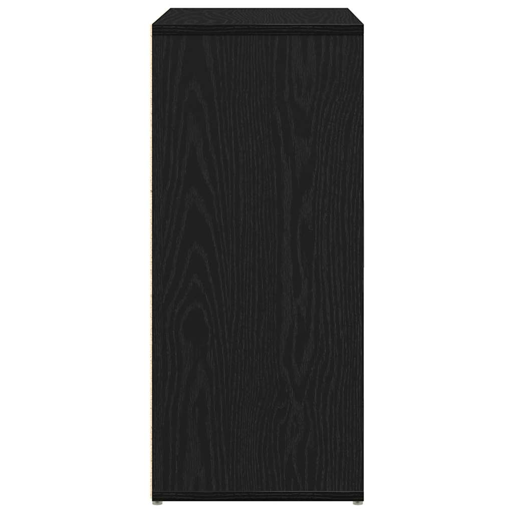 Skjenk svart eik 60x31x70 cm konstruert tre
