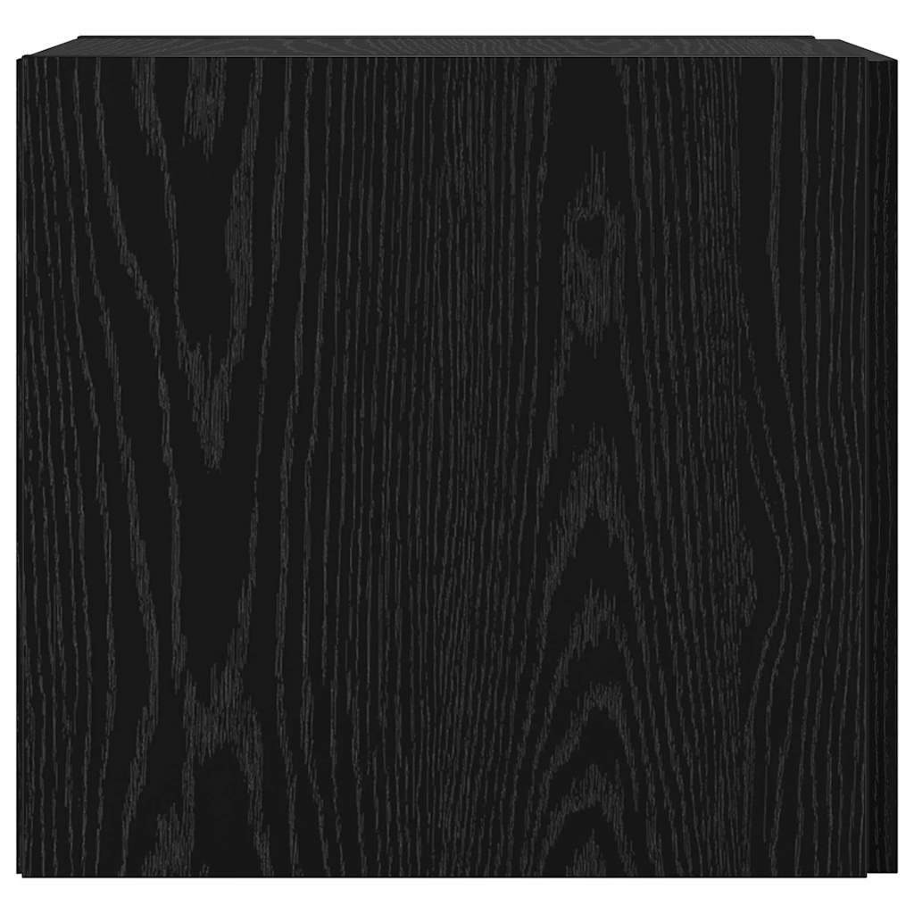 Vegghengt skap Svart Eik 30 x 42,5 x 39,5 cm Konstruert tre