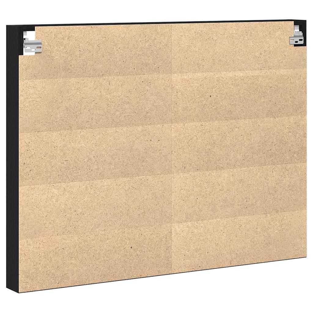 Visningsskap Svart Eik 100 x 8,5 x 75 cm Konstruert tre