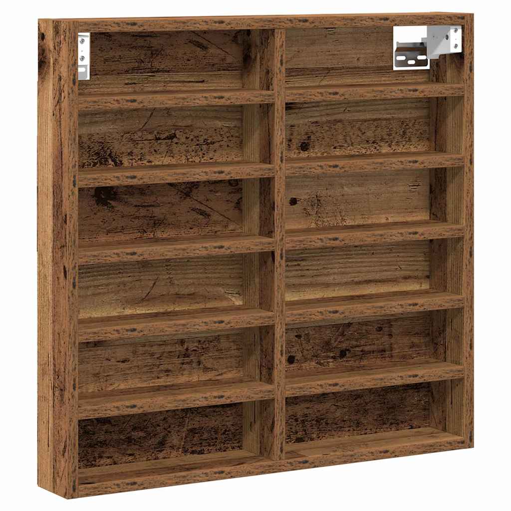 Visningsskap Gammelt tre 60 x 8,5 x 58 cm Konstruert tre