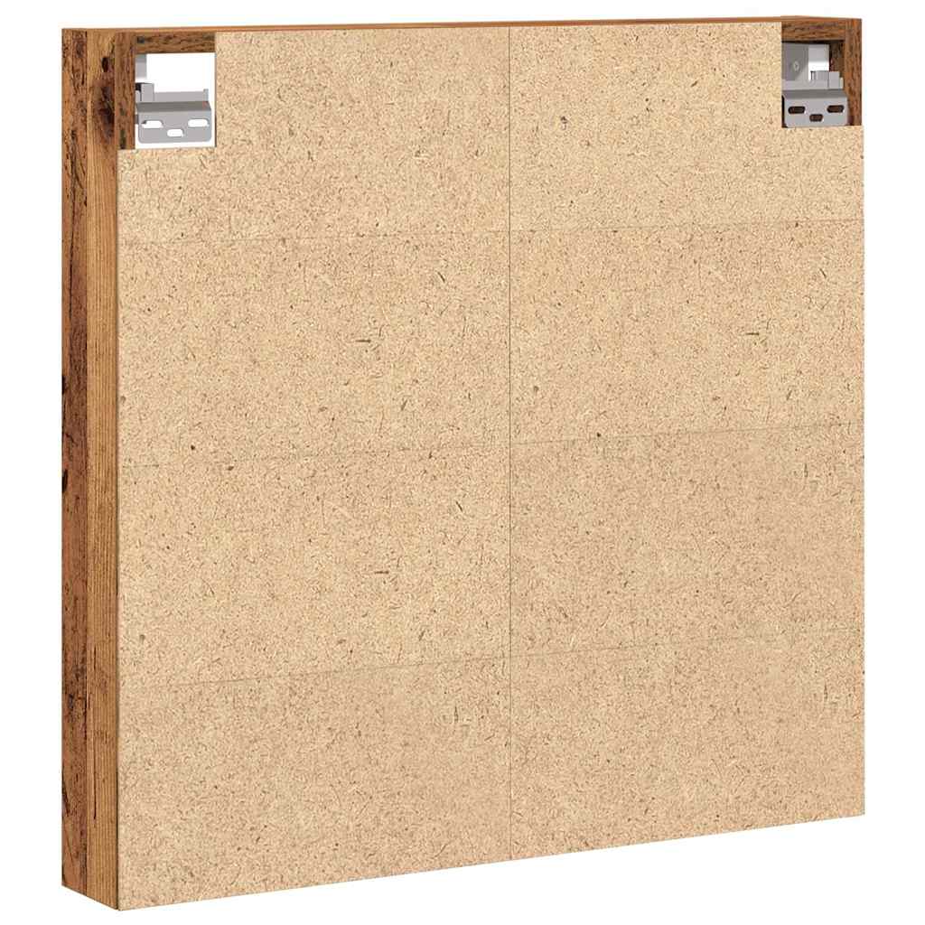 Visningsskap Gammelt tre 60 x 8,5 x 58 cm Konstruert tre