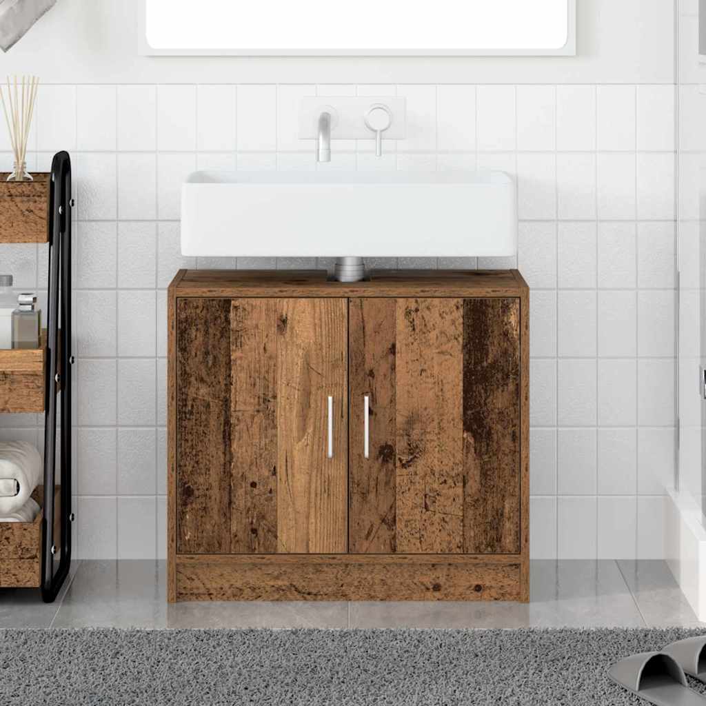 Baderomsskap med dør Gamle tre 63 x 29 x 55 cm Konstruert tre