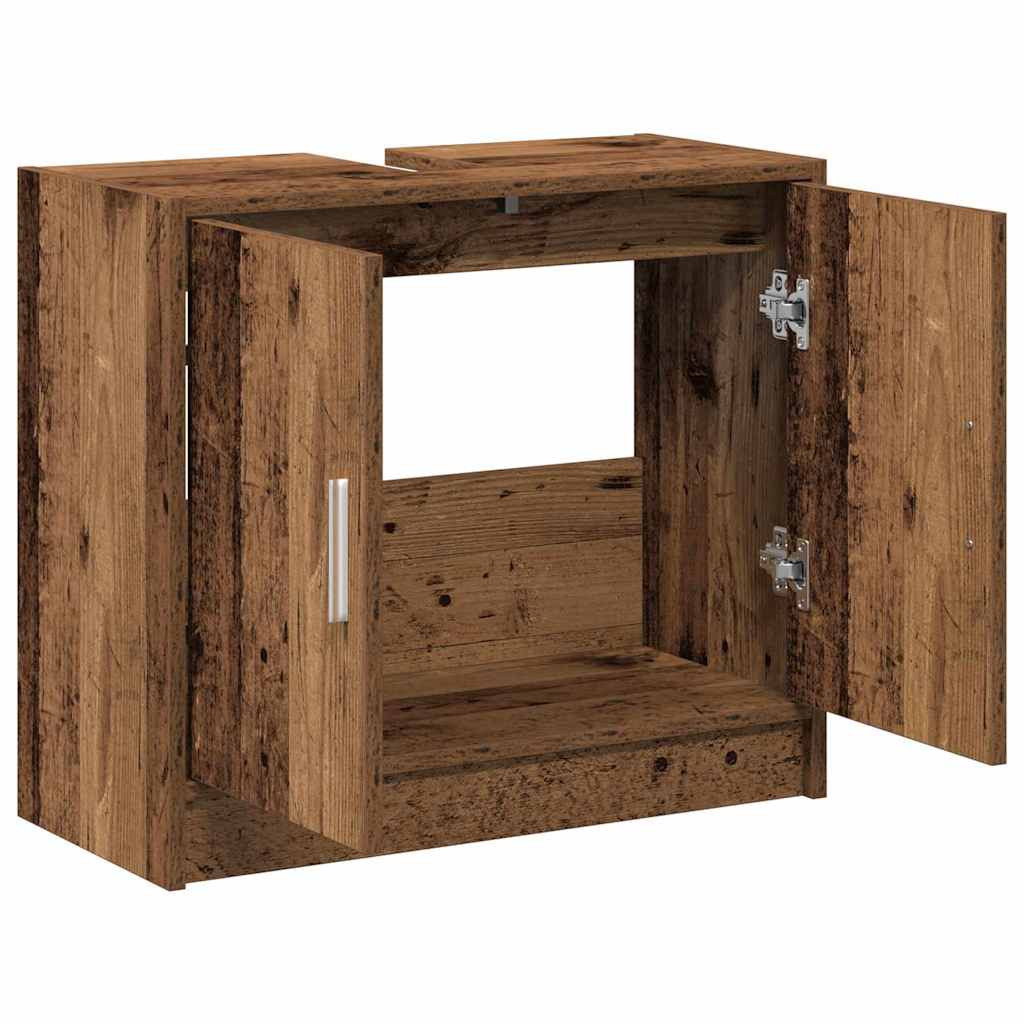 Baderomsskap med dør Gamle tre 63 x 29 x 55 cm Konstruert tre