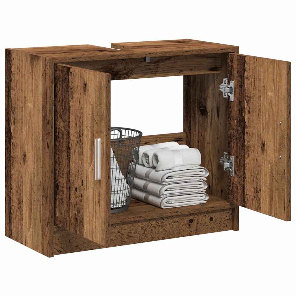 Baderomsskap med dør Gamle tre 63 x 29 x 55 cm Konstruert tre