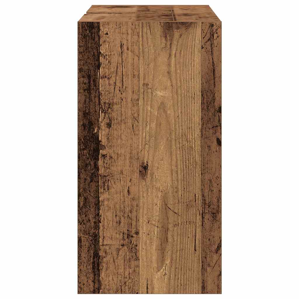 Baderomsskap med hylle Gamle tre 90 x 29 x 55 cm Konstruert tre