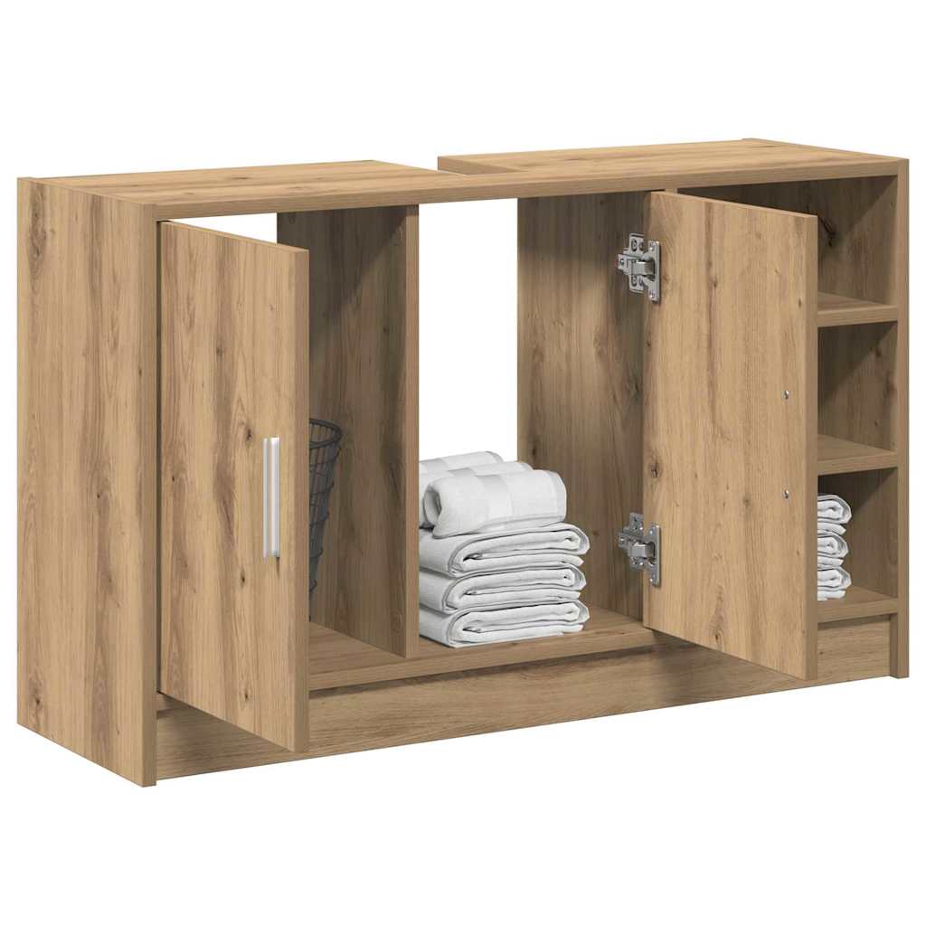 Baderomsskap med dør Artisan Eik 90 x 29 x 55 cm Konstruert tre