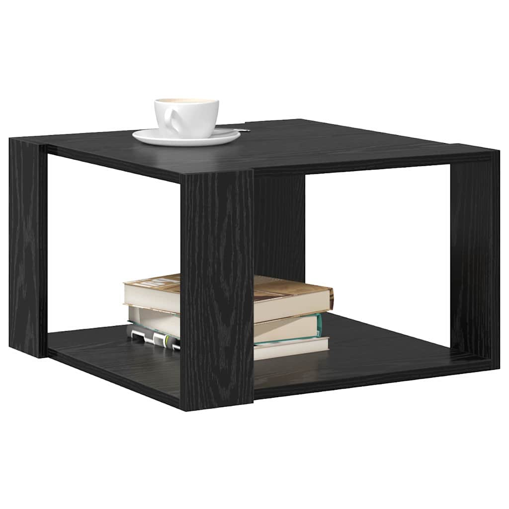 Kaffebord Svart Eik 51,5 x 51,5 x 30 cm Konstruert tre