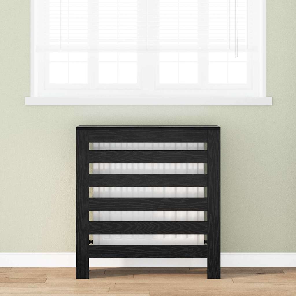 Radiator Deksel Svart Eik 78 x 20 x 82 cm Konstruert tre