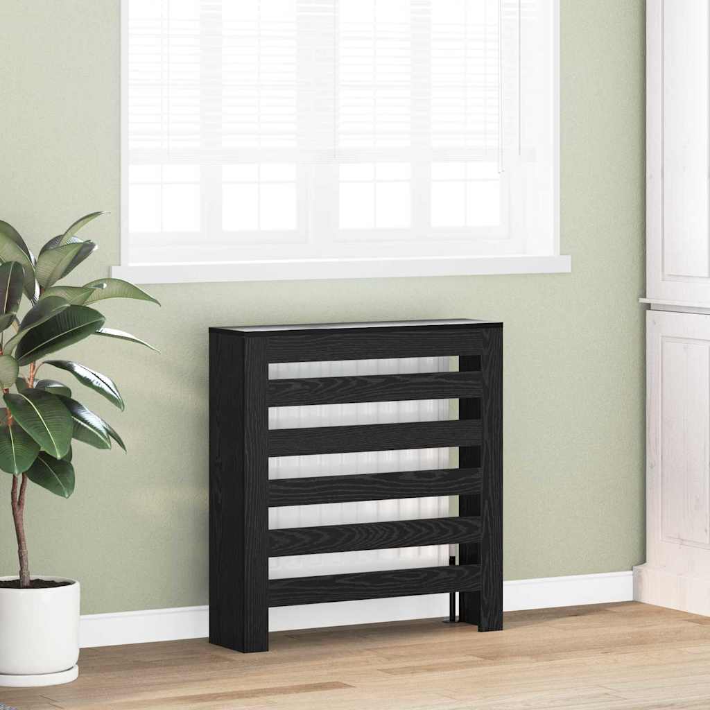 Radiator Deksel Svart Eik 78 x 20 x 82 cm Konstruert tre