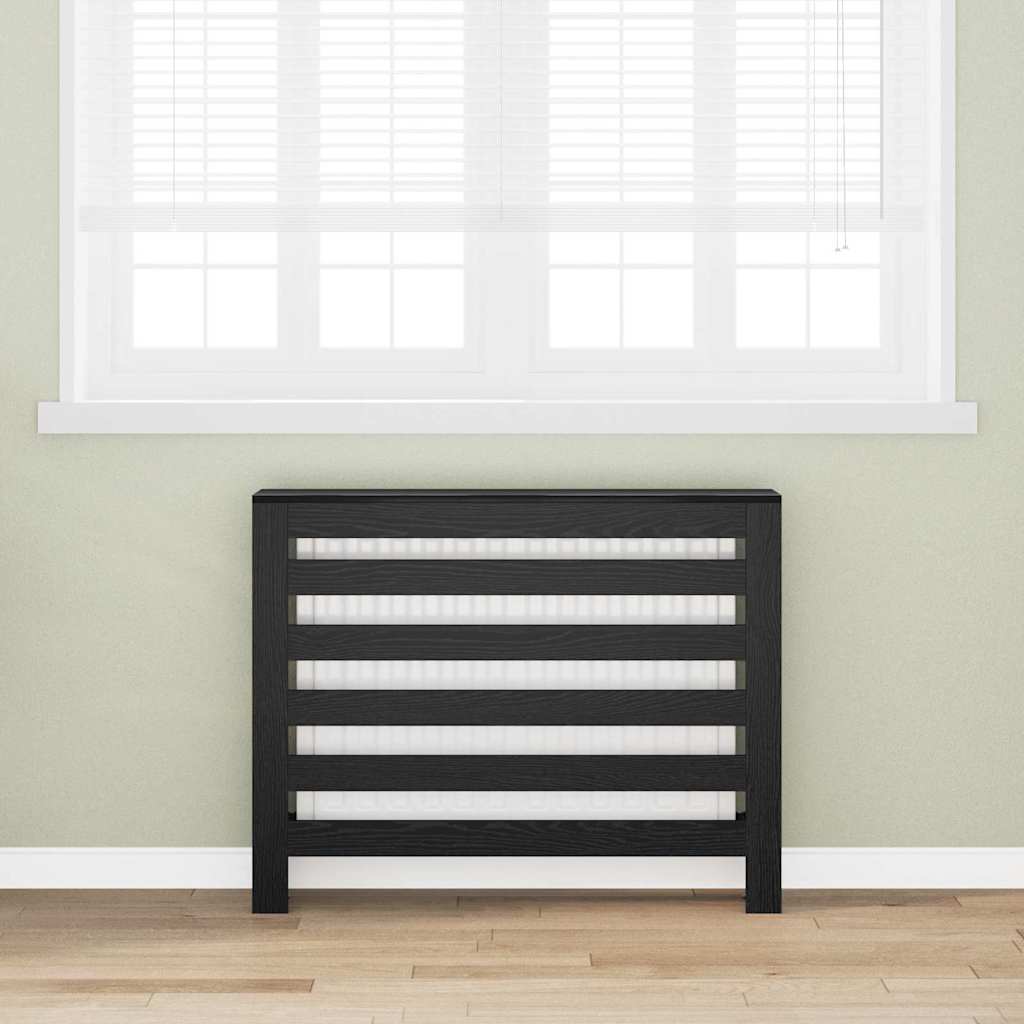 Radiator Deksel Svart Eik 104 x 20 x 82 cm Konstruert tre
