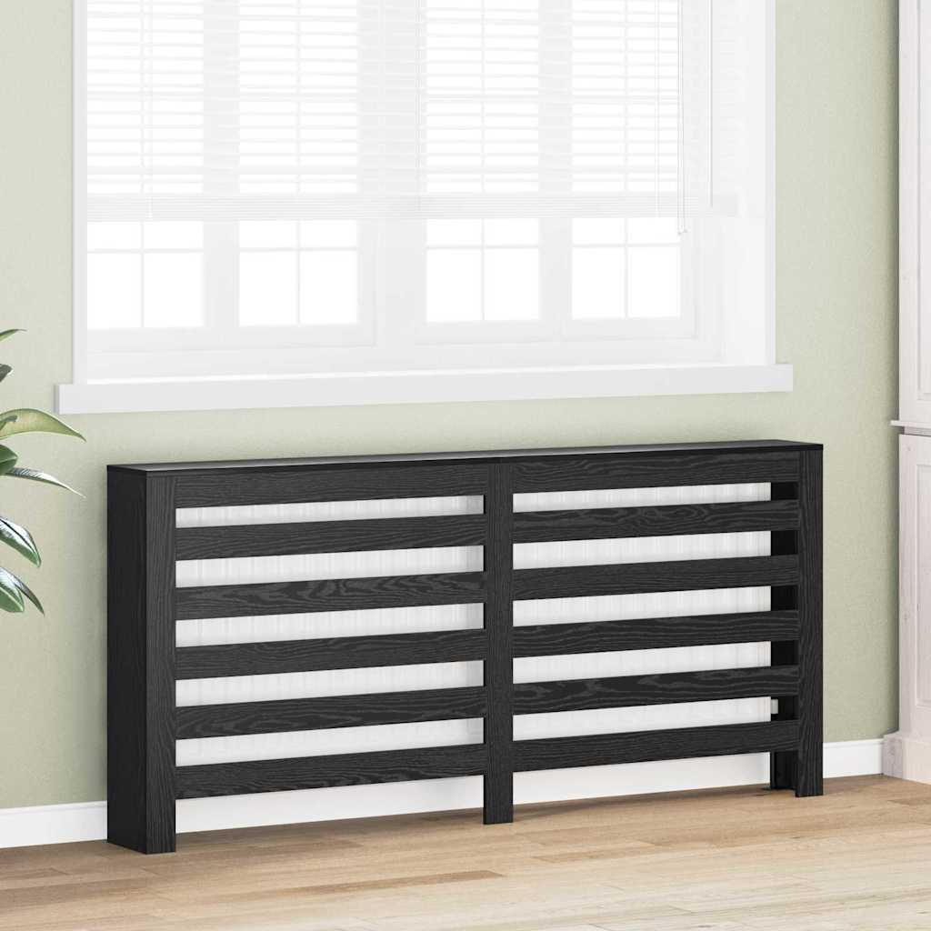 Radiator Deksel Svart Eik 175 x 20 x 82 cm Konstruert tre