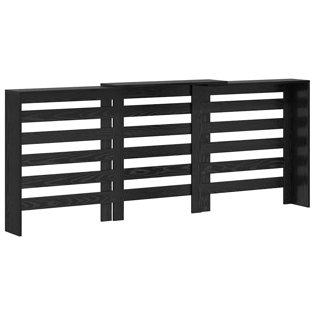 Radiator Deksel Svart Eik 205 x 21,5 x 83,5 cm Konstruert tre