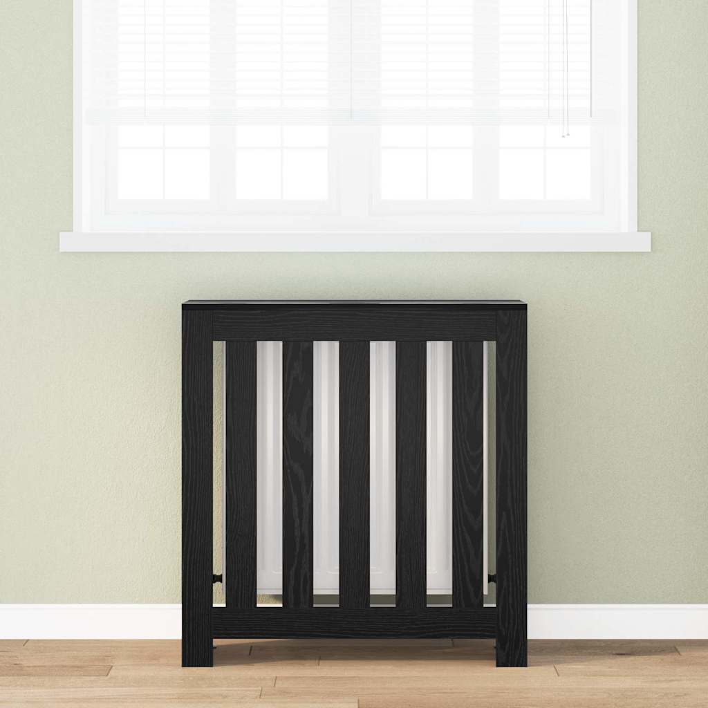 Radiator Deksel Svart Eik 78 x 20 x 82 cm Konstruert tre