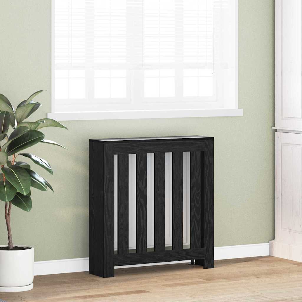 Radiator Deksel Svart Eik 78 x 20 x 82 cm Konstruert tre