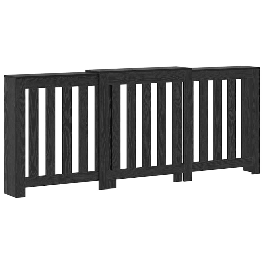 Radiator Deksel Svart Eik 205 x 21,5 x 83,5 cm Konstruert tre