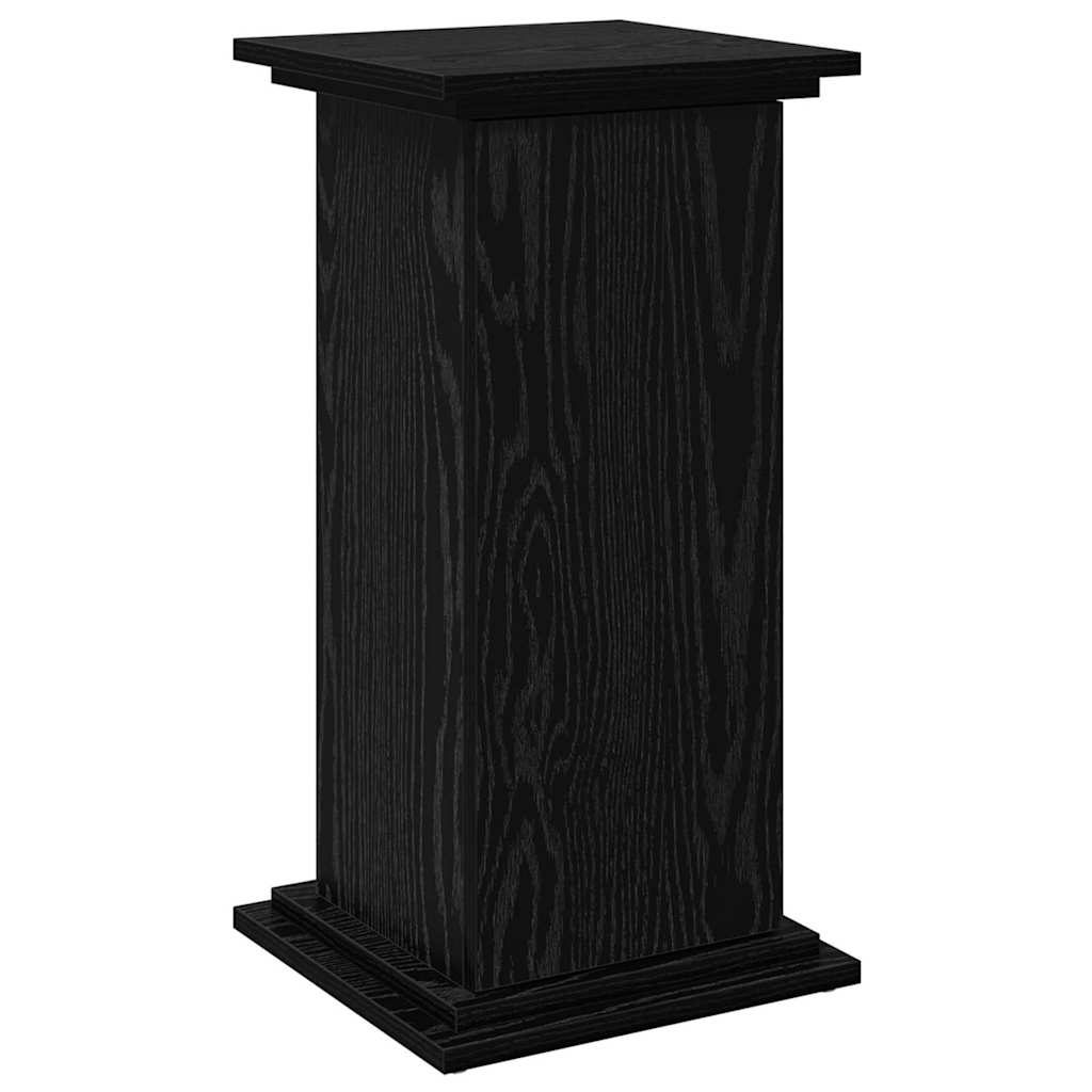 Visningsstativ med dør Svart Eik 31 x 30 x 60 cm Konstruert tre