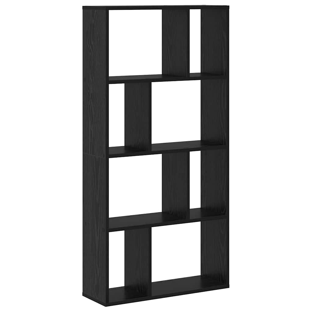 Bokskap 8 nivåer 60 x 20 x 120,5 cm Konstruert tre Svart Eik