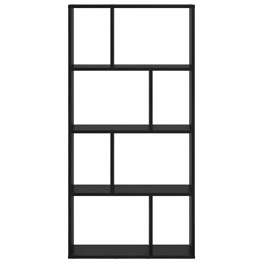 Bokskap 8 nivåer 60 x 20 x 120,5 cm Konstruert tre Svart Eik